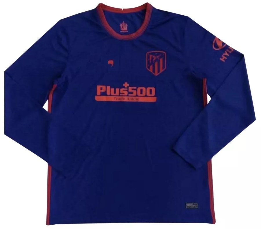 Camisa Atletico de Madrid 2020 2021 II Away jogador manga comprida